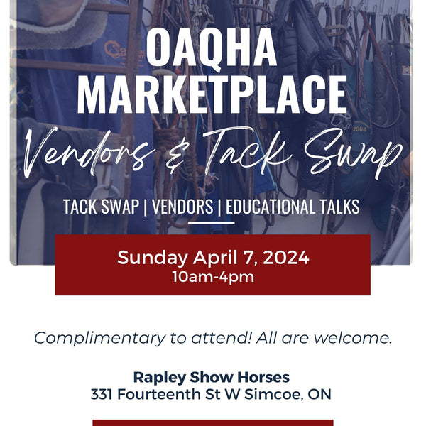Plan to attend the OAQHA Marketplace