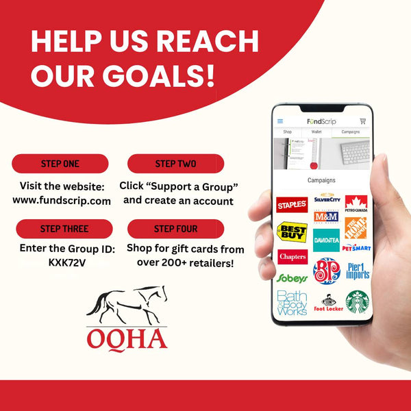 Support OQHA with your everyday purchases. Check out Fundscrip!