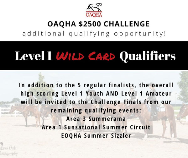 Additional Qualifying Opportunity for OAQHA Challenge