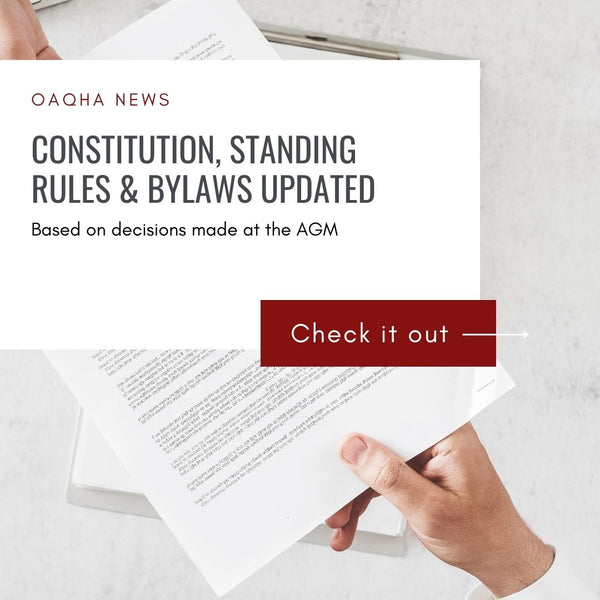 Constitution, Bylaws & Standing Rules Updated