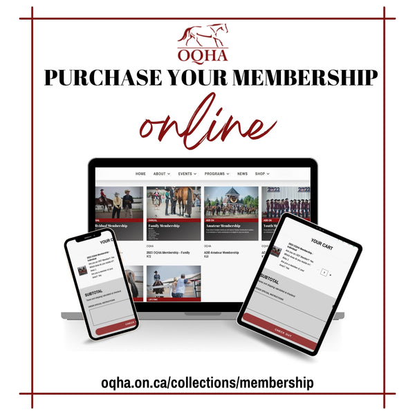 Purchase Your OQHA Membership Online