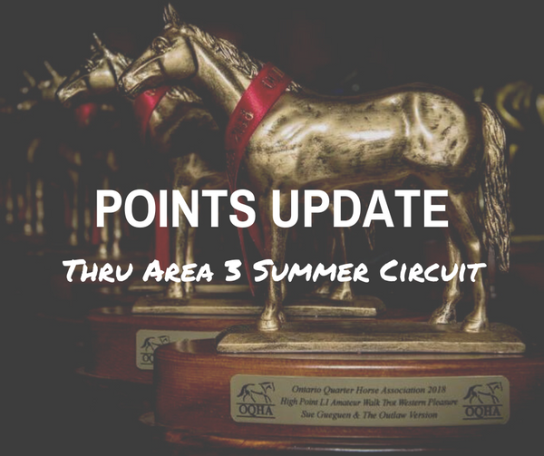 Points Update - Thru Area 3 Summer Circuit