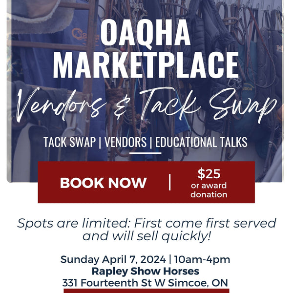 Vendor or Tack Swap Space - 2024 OAQHA Marketplace