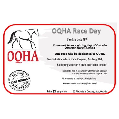 OQHA Race Day Ticket - July 16th