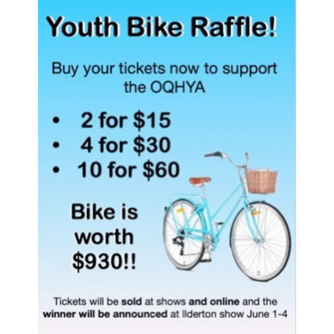 Bike Raffle Tickets - Youth Fundraiser - Closes June 2nd