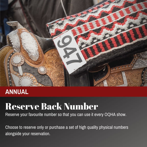 2024 Reserve Back Number